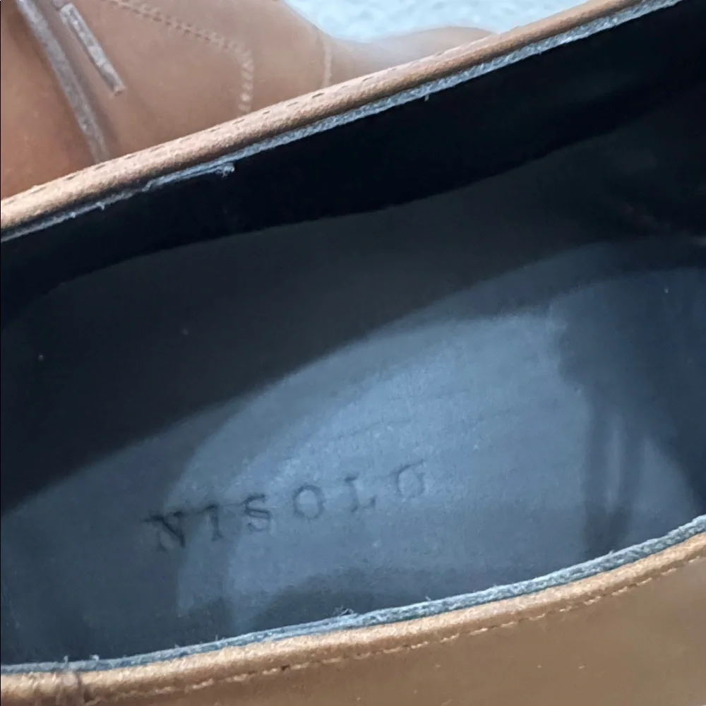 Nisolo Everyday Oxford Brown Leather Size 8.5 NEW